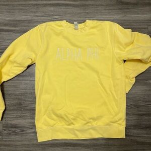Yellow Alpha Phi Sweatshirt